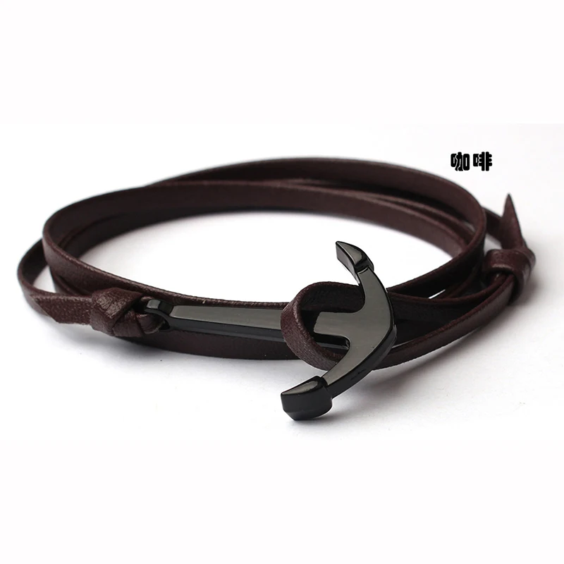 Vintage De Ancora Punk Rock Strap Wristband New Anchor Bracelet Men Leather Bracelet, Brown
Vintage De Ancora Punk Rock Strap Wristband New Anchor Bracelet Men Leather Bracelet, Brown