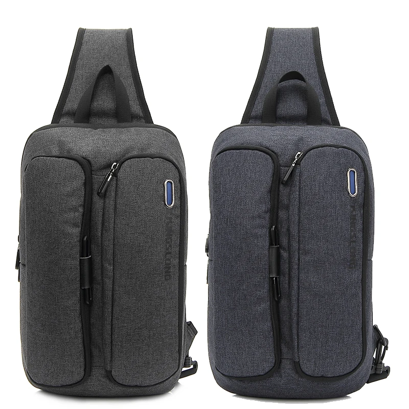 Wholesale high quality Grey sling sport chest crossbody backpack for men, Deep blue, dark grey, customized color welcome 
Wholesale high quality Grey sling sport chest crossbody backpack for men, Deep blue, dark grey, customized color welcome