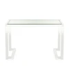 Rectangular Clear Acrylic Lucite Writing Desk In Office