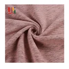 Yarn dyed weft non stretch slub polyester/cotton knitted fleece fabric sweatshirts