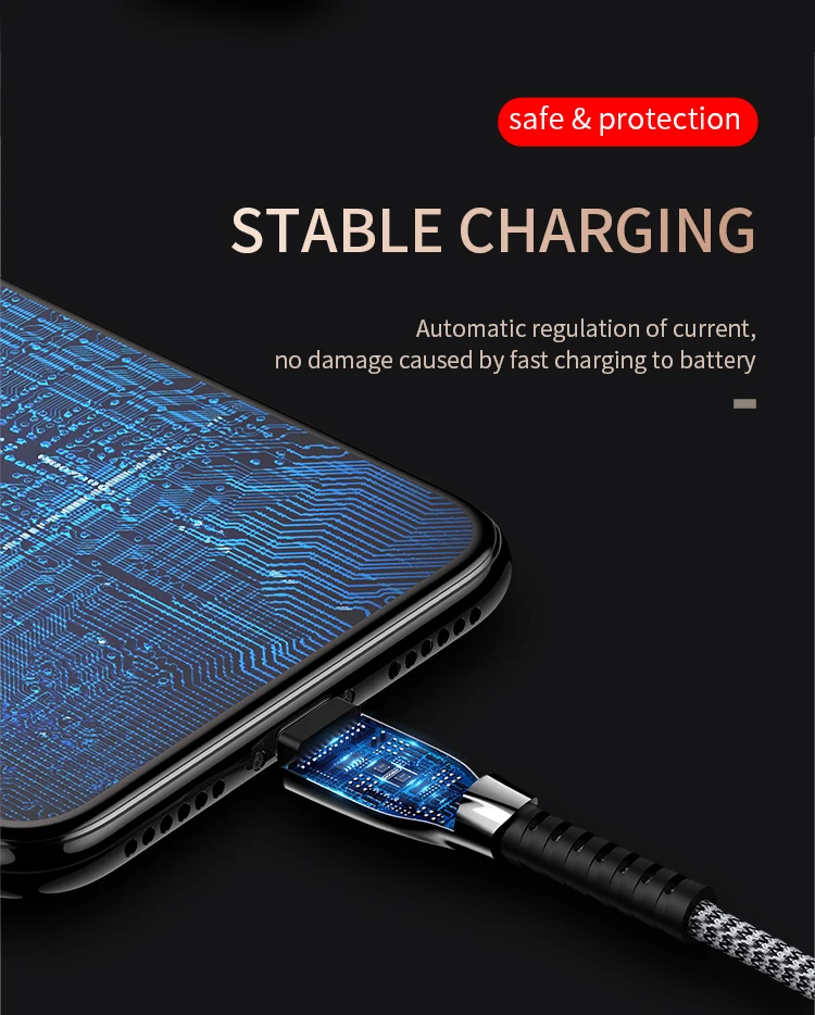 Xiaohe factory best selling braided cable led usb cable nylon - ANKUX.COM