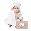 Organic Bamboo Hooded Baby Towel & Washcloth Set Large Soft Absorbent Towel for Babies, Hooded Baby Towel