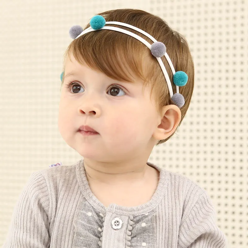 Wholesale Children Fashion Cute Flower Bowknot Crown Girls Hair Accessories Colorful Baby Elastic Hairband Headband For Kids