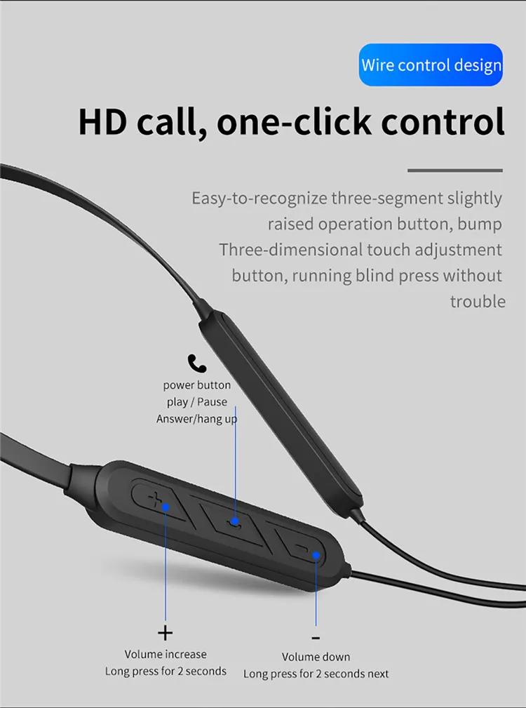 SYYTECH X7 Plus Neckband wireless sports Headphone V4.1Bluetooth HIFI noise reduction Magnetic attraction music call headset - ANKUX.COM