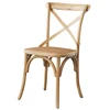Hampton Style Solid Wood Comercial Used Cafe Cross Back Dining Chair