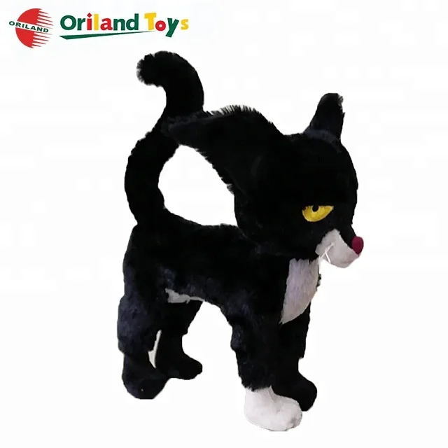 realistic black cat stuffed animals