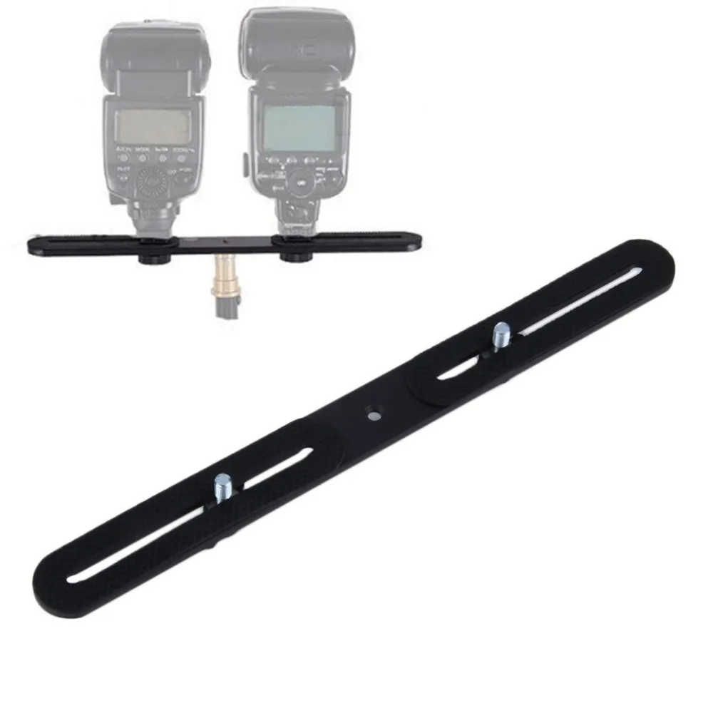 Kaliou Universal Double End Light Stand Holder Hot Shoe Bracket Dual Flash Bracket for Camera DSLR Canons/Nikons/Sonys, Black
Kaliou Universal Double End Light Stand Holder Hot Shoe Bracket Dual Flash Bracket for Camera DSLR Canons/Nikons/Sonys, Black