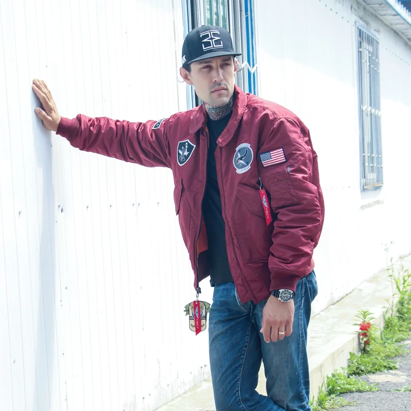 Custom Made Bomber Jacket Polyester / Nylon Shell for Winter Short Clothing Length 100% Polyester Unisex Embroidered, Customized color
Custom Made Bomber Jacket Polyester / Nylon Shell for Winter Short Clothing Length 100% Polyester Unisex Embroidered, Customized color