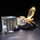 Award Crystal Awardcrystal Trophy Design New Design Top Custom Metal Eagle Award Clear Crystal Trophy Award