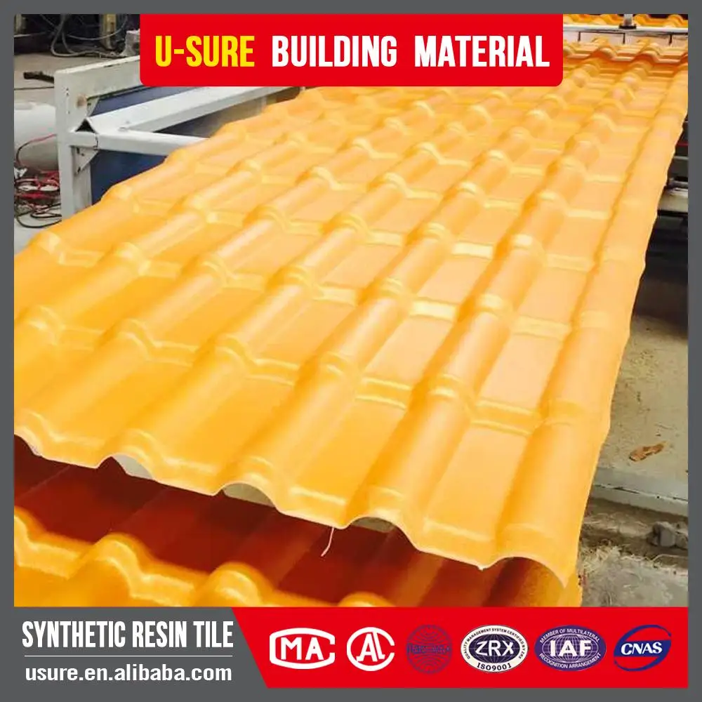 Weather sheds Plastics xiamen manufactory gazebo roof materials synthetic resin roof tile