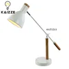 European simple design white painted morden metal Table lamp for home hotel