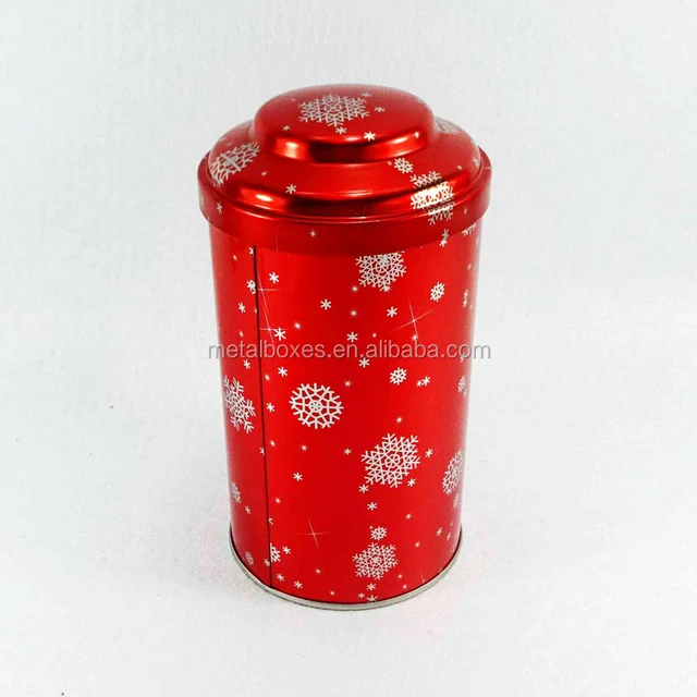 new metal round tin can christmas gift tin can candy tin can