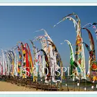 Popular Polyester 4.5m Custom 2019 Aluminium Fiberglass Promotional Flying Beach Stain Banner Acadian Car Window Flag