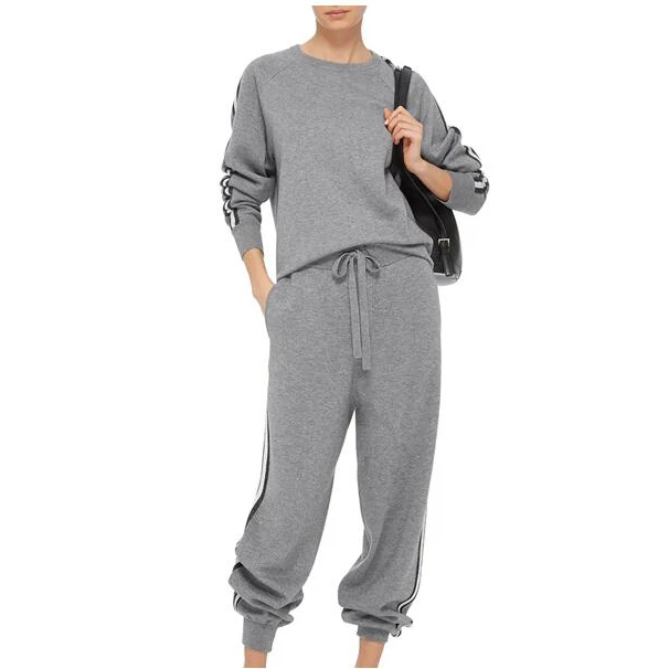 Western top fashion new design oversize sweatshirt and sweatpants striped women tracksuit set, Can be customized
Western top fashion new design oversize sweatshirt and sweatpants striped women tracksuit set, Can be customized