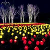 Waterproof twinkle flash lighted tulip flowers wedding decoration lights