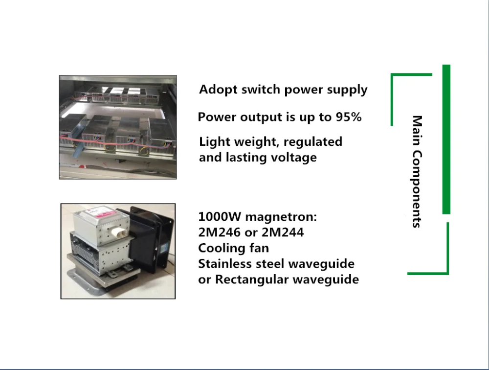 Tray type microwave dryer