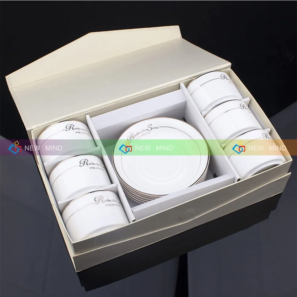 custom oem tea cup ceramic coffee mug gift box