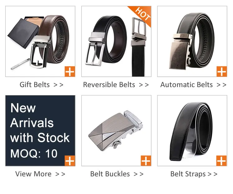 Amazon Hot Seller Mens Automatic Ratchet Click Leather Belts For Men