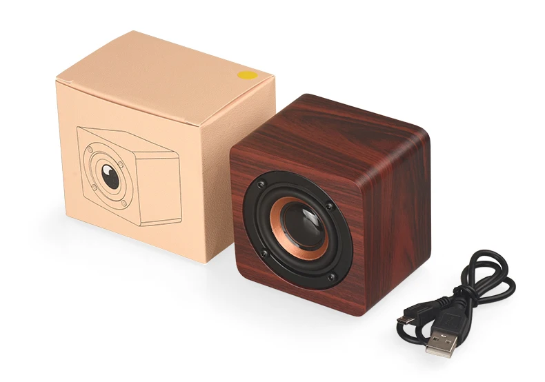High quality 3W Mini Portable Wood Bluetooth Speaker - ANKUX.COM