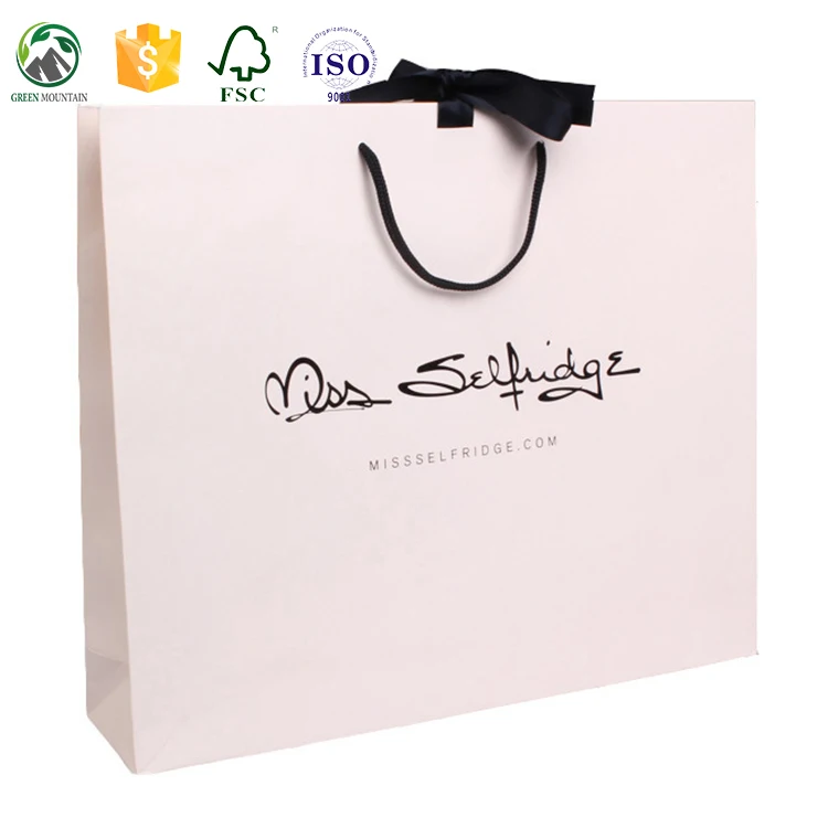 high quality 250 gsm art paper shopping bag design printed for