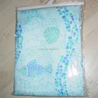 custom printed bathroom curtain shower curtain with weighted bottom