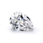Pear cut 7*9mm Clear White Simulate Diamonds Synthetic Moissanite Loose Stones Rough uncut Price of 1.5carat Diamond