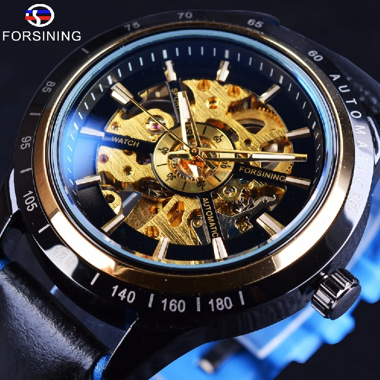 Forsining blue glass waterproof men's fashion casual hollow automatic mechanical watch, 1-color
Forsining blue glass waterproof men's fashion casual hollow automatic mechanical watch, 1-color