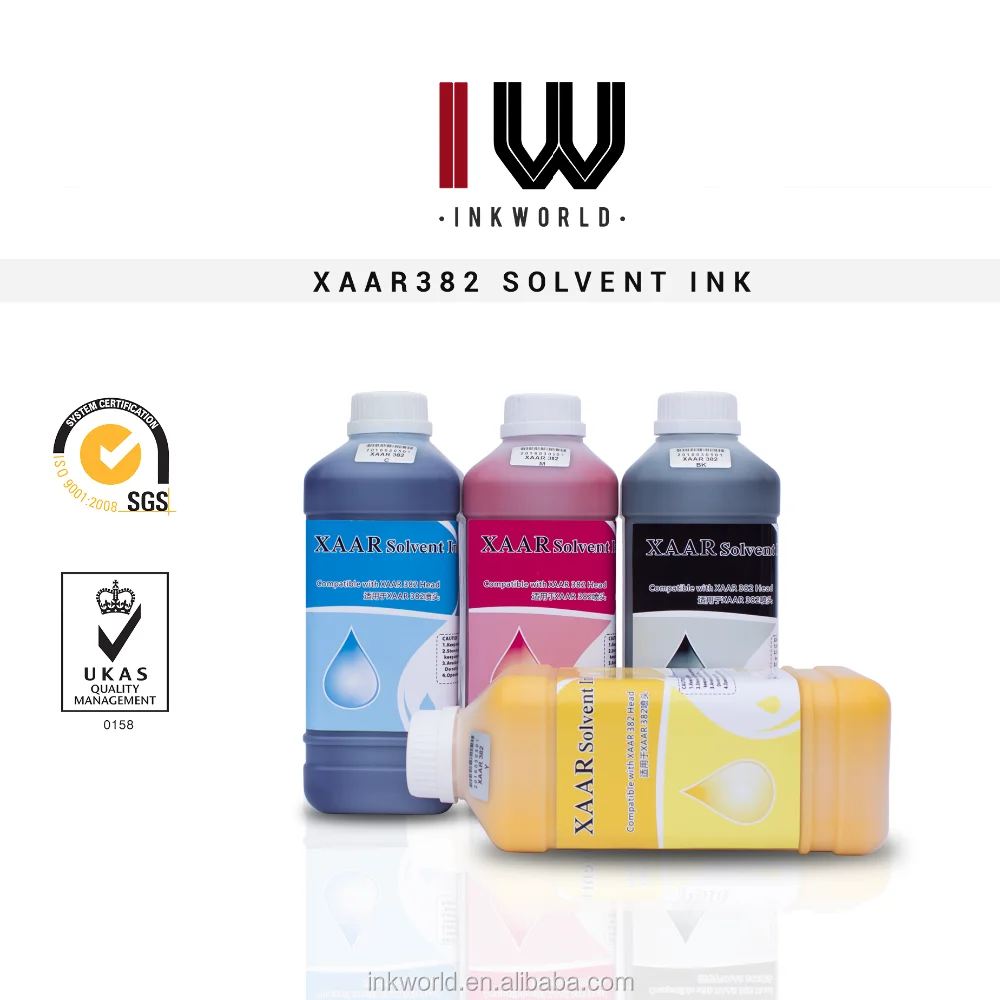 Perfectos tinta de base solvente para Xaar 128/Xaar 382/Xaar 126