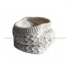 Top quality 100% acrylic jacquard custom winter warm soft snood scarf
