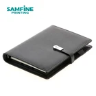 Ring Paper 3 Ring Notebook Custom Business Gift Logo Loose Leaf 3 Ring FSC Paper Notebook Print On Demand.