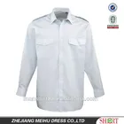 Plain Shirt Shirt OEM Service Premier Mens Long Sleeve Airline Pilot Plain Work Shirt