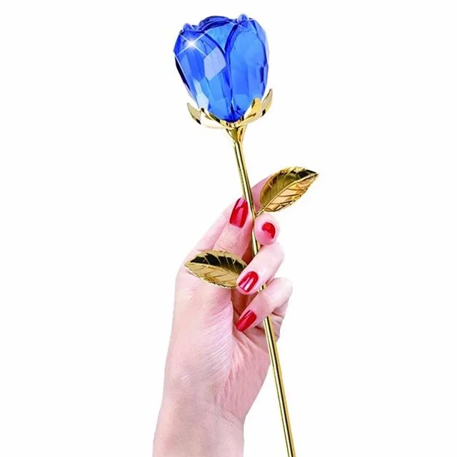 wholesale wedding decoration romantic artificial crystal rose