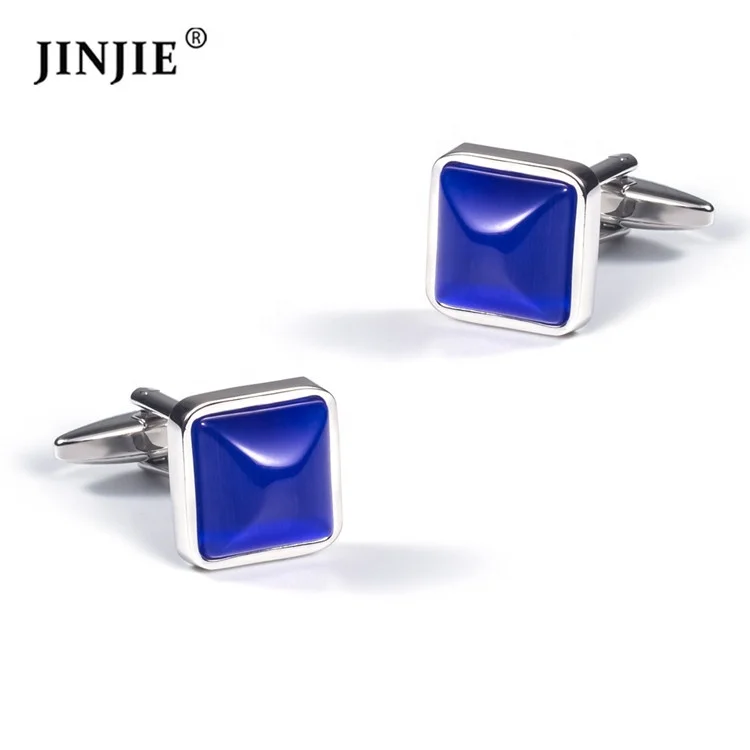 Wholesale square silver plated metal brass inlay blue acrylic stone cuff links for men
Wholesale square silver plated metal brass inlay blue acrylic stone cuff links for men