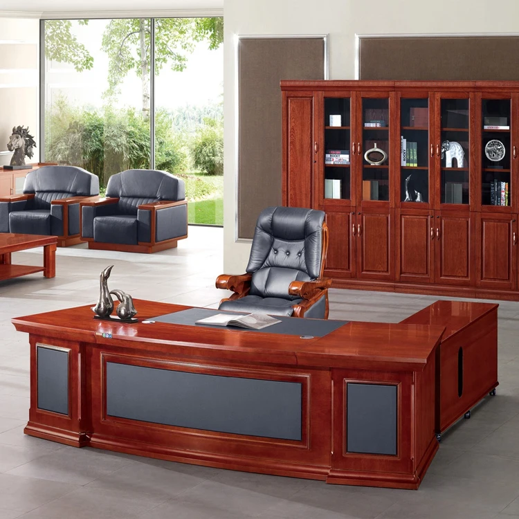 High End Executive Office Furniture Luxury Unique Wooden Desk Foh