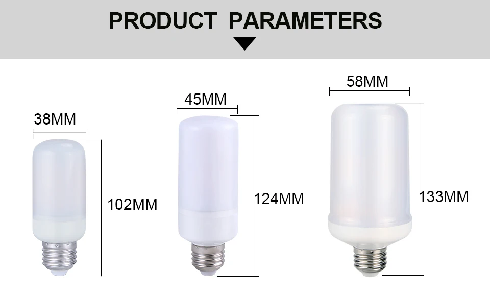E27 Led Flame Lamp E14 LED Flame Effect Light Bulb E26 110V 220V Flickering Emulation Fire Lights 5W 7W Decoration Lamp (2)