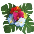 Event Decoration Assorted Flower Simulation Leaves Lei Hawaiian Island Rainforest Theme Birthday Party Favors Wholesale