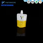 Sterilization Milk Packaging Bag / Water Spout Pouch /Juice Stand Up Pouch With Zipper &amp Handle