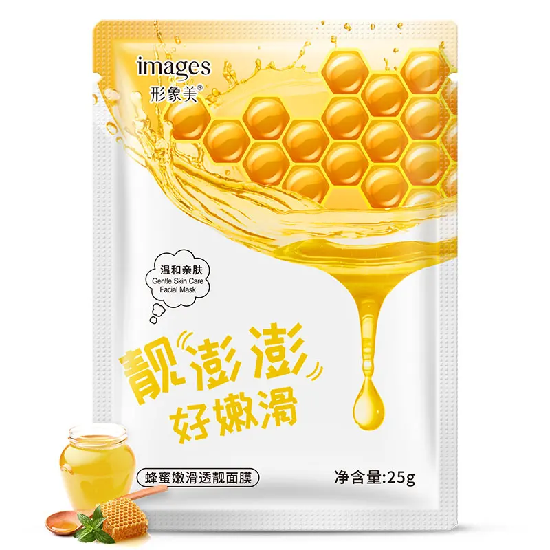 OEM firming anti-aging whitening moisturizing honey face mask sheet, White 
OEM firming anti-aging whitening moisturizing honey face mask sheet, White
