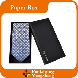 gift box with stamped logo, paper gift box for tie packaging