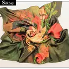 chinese beach 100% bandana newest digital print silk scarf