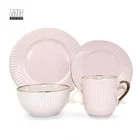 Ceramic embossed dinnerset, Ceramic dinnerware with relief, Made in China