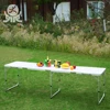 Fair price folding camping long narrow picnic table