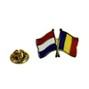 Fashion Cheapest national flag lapel custom metal enamel pin badge