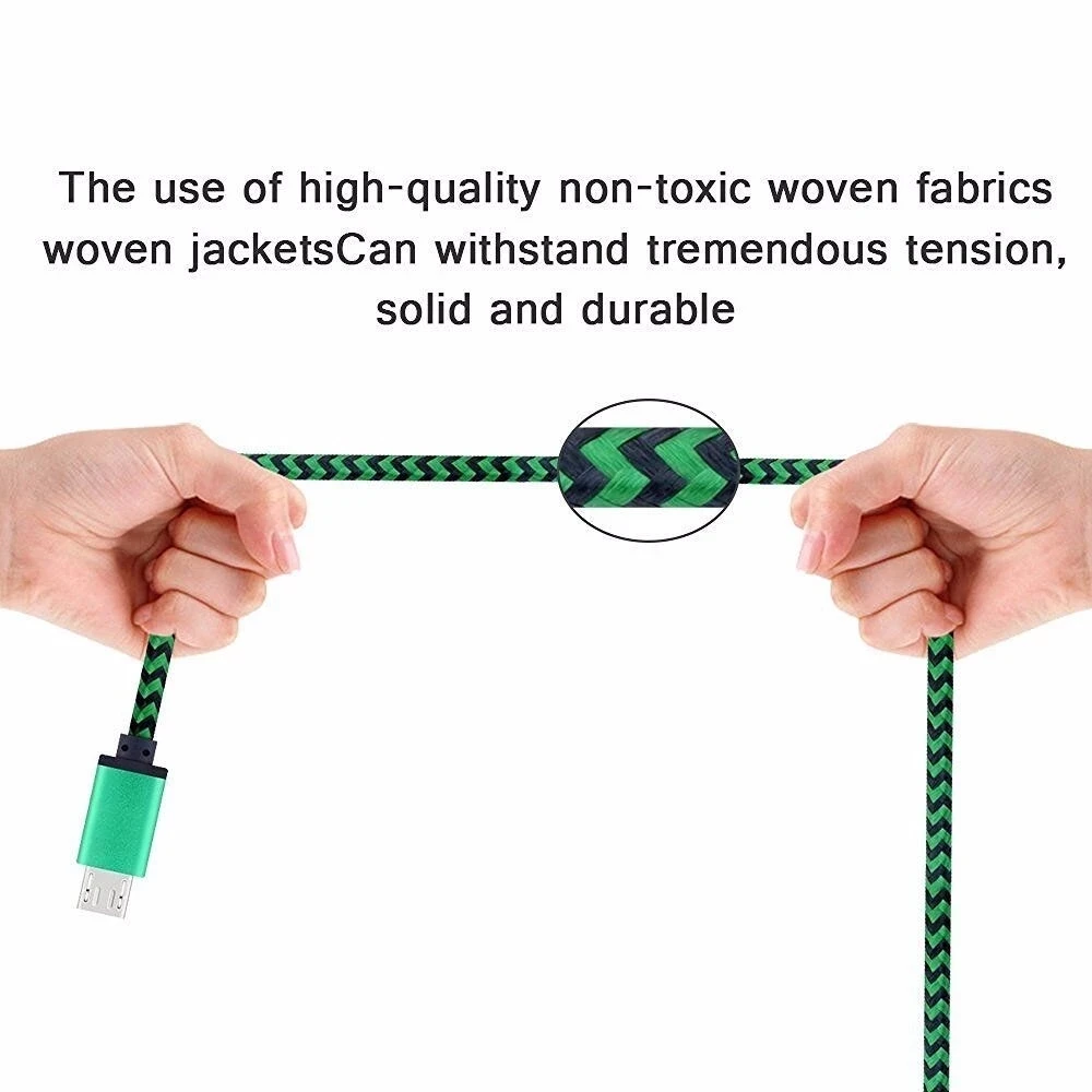 Nylon Braid Phone Charger USB Cable Computer Data Transfer Cable - ANKUX.COM