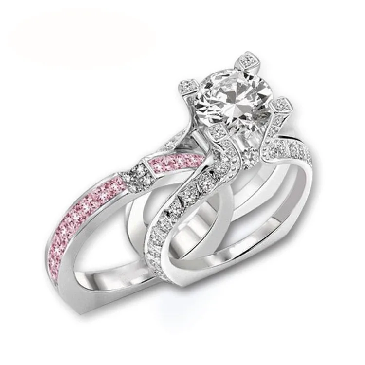 New fashion luxury men's and women's couples wedding ring CZ platinum gold-plated wedding jewelry accessories
New fashion luxury men's and women's couples wedding ring CZ platinum gold-plated wedding jewelry accessories