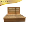 High quality modern teak wood bed designs for luxury home furniture