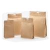 food grade printed tea-leaves packing kraft paper zipper bag/aluminum foil lined paper doypack