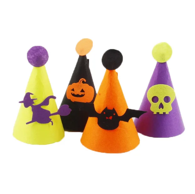 Wholesale Bar Performance Props Children's Non-woven Decorative Cone Felt Halloween Hat, The witch,skull,pumpkin,the bat
Wholesale Bar Performance Props Children's Non-woven Decorative Cone Felt Halloween Hat, The witch,skull,pumpkin,the bat