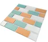 High Quality Modern Kichen Mosaic Vinyl Tile Peel and Stick Adhesive Vinyl Wall Tiles,Mixed Stone