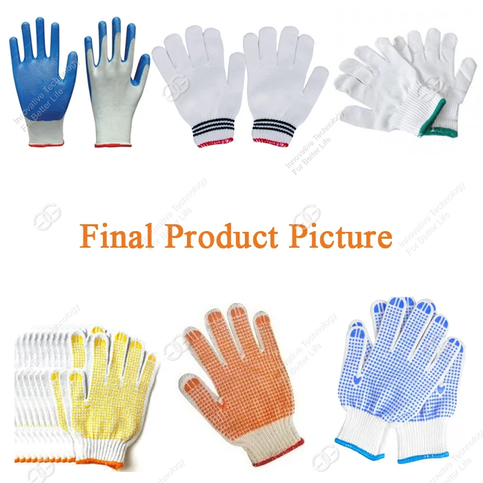 Commerical Used Fully Automatic Cotton Yarn Working Gloves Knitting Making Production Line Knitted Hand Gloves Knitting Machine